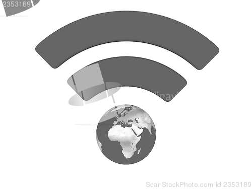 Image of Grey WiFi symbol