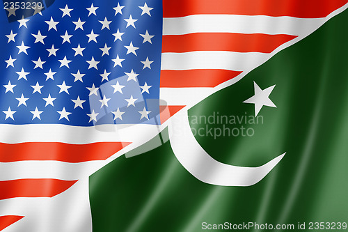 Image of USA and Pakistan flag