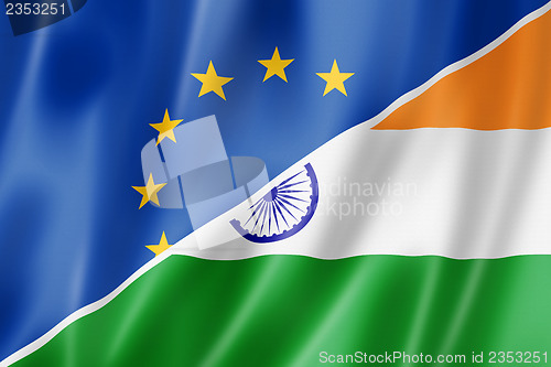 Image of Europe and India flag