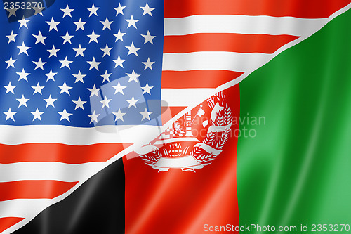 Image of USA and Afghanistan flag