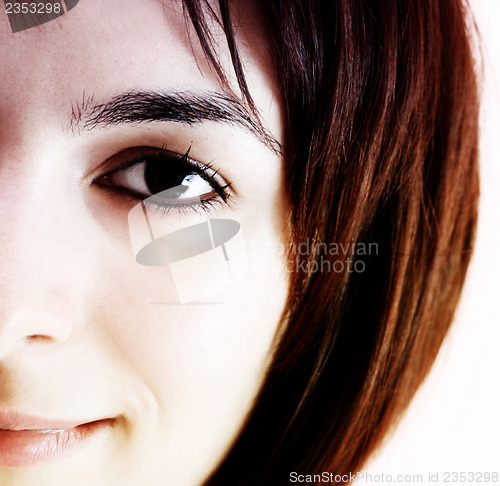 Image of Beautiful young woman face. 