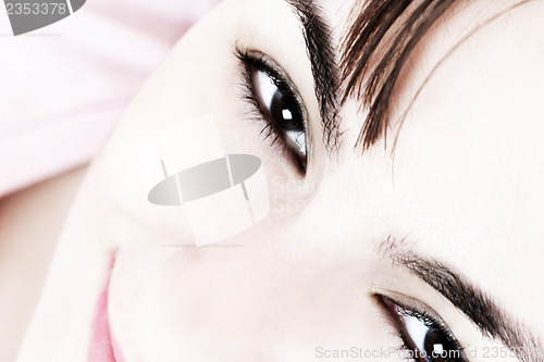 Image of Beautiful young woman face. 
