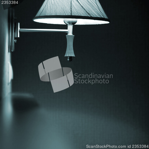 Image of Blue lamp