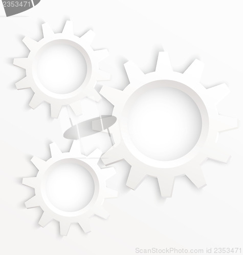 Image of Cog wheels white 
