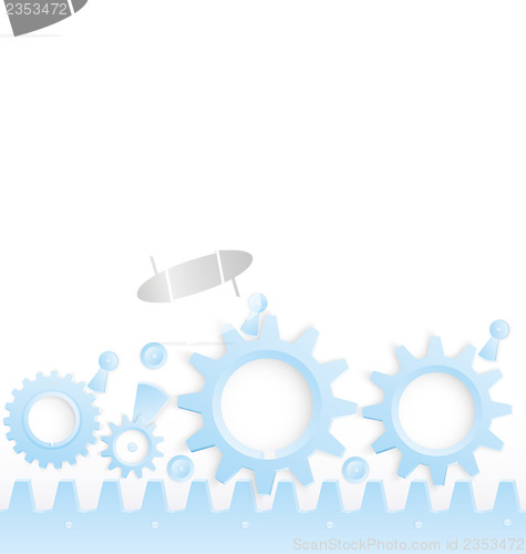 Image of Cog wheels seamless border 