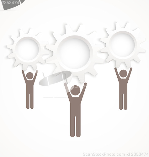 Image of Cog wheel people 