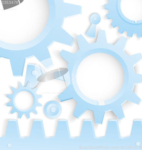 Image of Cog wheels blue 