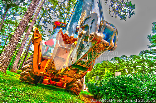 Image of Wheel loader Excavator with backhoe