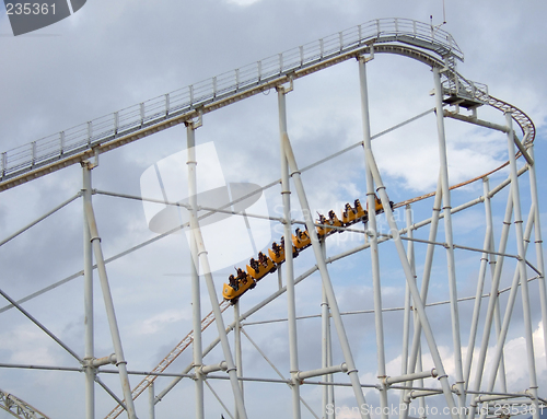 Image of Roller coaster in the amusement park