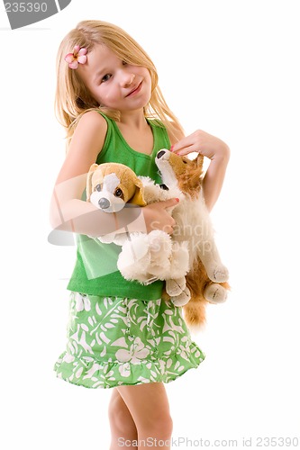 Image of little girl with her friends