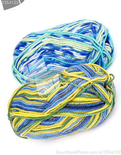 Image of Multi Colored Knitting Yarn