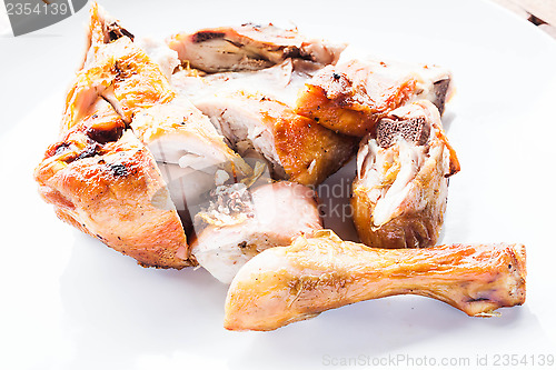 Image of Grilled chicken on plate