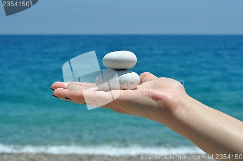 Image of Zen stones hand