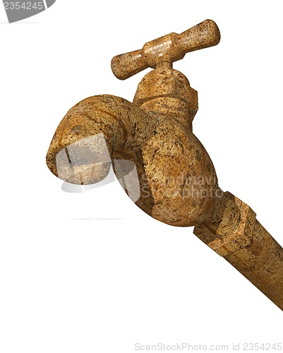 Image of water faucet tap 3D render