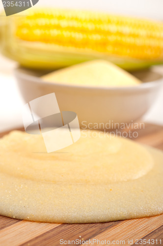 Image of polenta corn maize flour cream