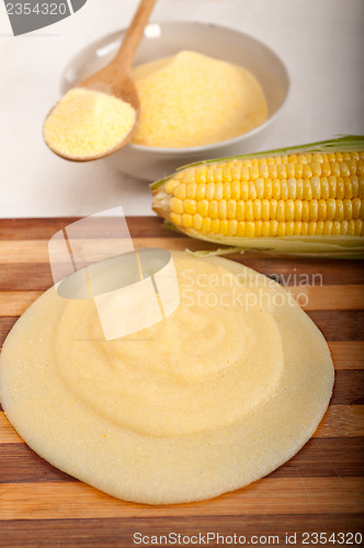 Image of polenta corn maize flour cream