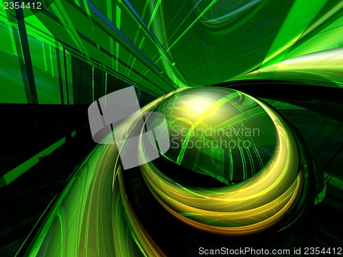 Image of abstract green