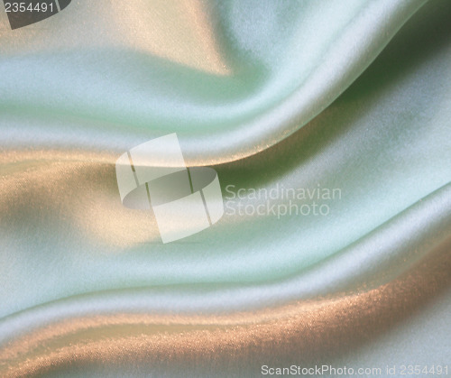 Image of Smooth elegant green silk as background