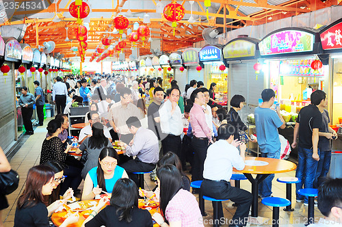 Image of Hawker center in Singapore