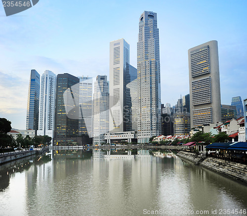 Image of Singapore at sunrise