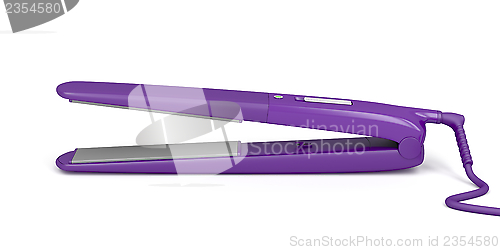 Image of Purple hair straightener