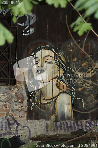 Image of graffiti girl