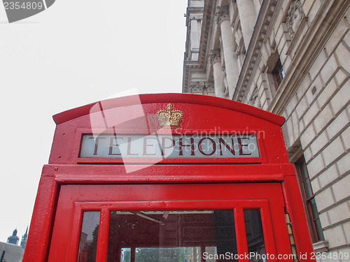 Image of London telephone box
