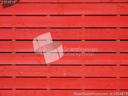 Image of Red wood fence