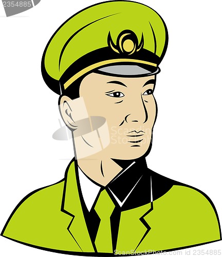 Image of Asian military officer