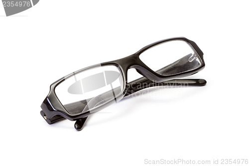 Image of Black plastic glasses