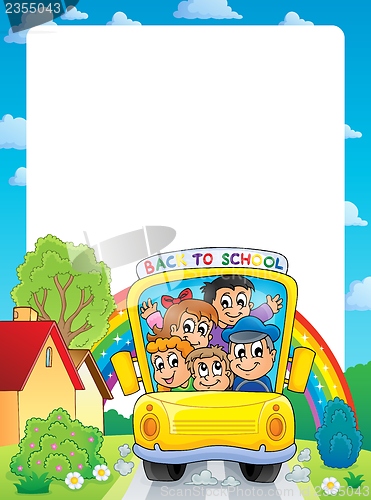 Image of School theme frame 9