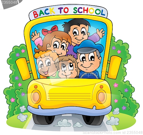 Image of Image with school bus theme 2