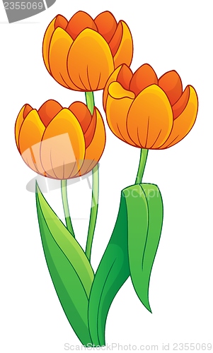 Image of Image with tulip flower theme 1