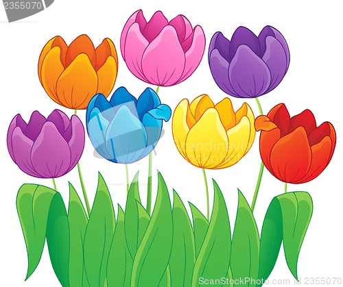 Image of Image with tulip flower theme 4