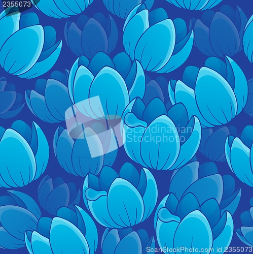 Image of Seamless background flowery topic 2