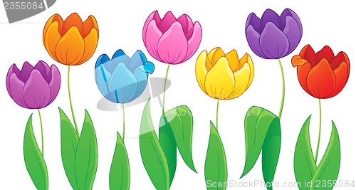 Image of Image with tulip flower theme 3