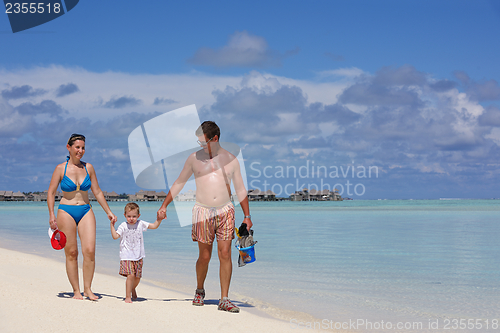 Image of happy family on vacation