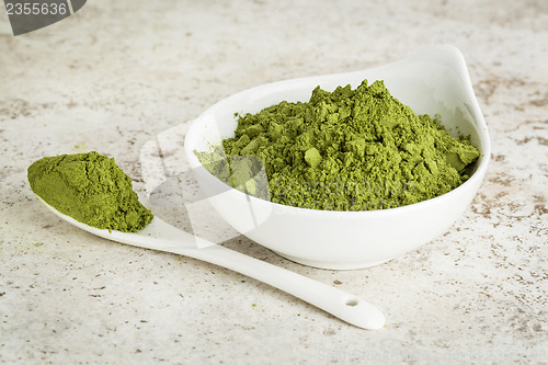 Image of moringa leaf powder