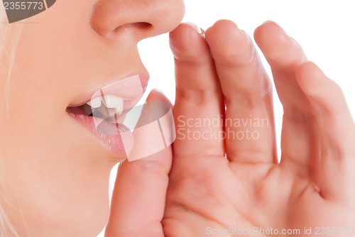 Image of Whispering woman