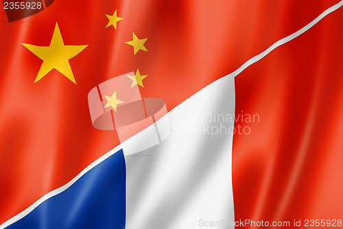 Image of China and France flag