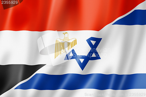 Image of Egypt and Israel flag