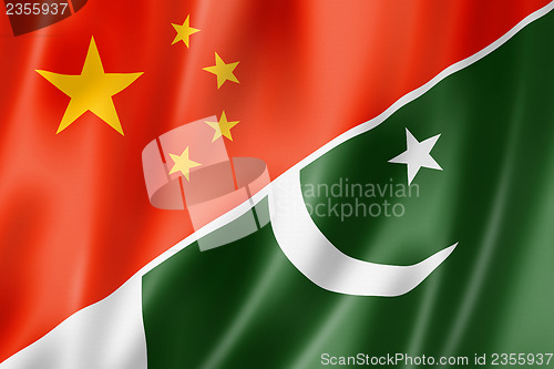 Image of China and Pakistan flag