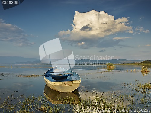 Image of Boat on sunset