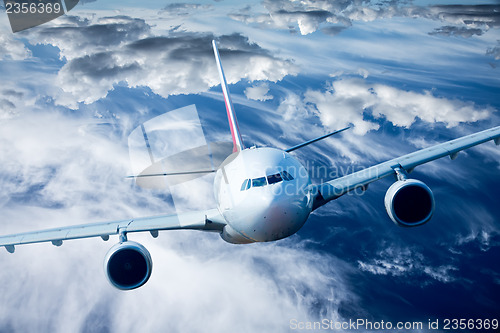 Image of Passenger Airliner in the sky