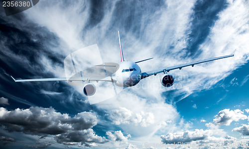 Image of Passenger Airliner in the sky