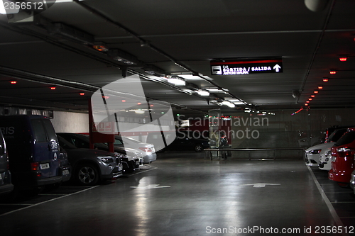 Image of Interior of a covered vehicle parking lot