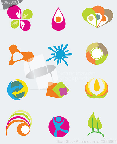 Image of Set of vector design elements