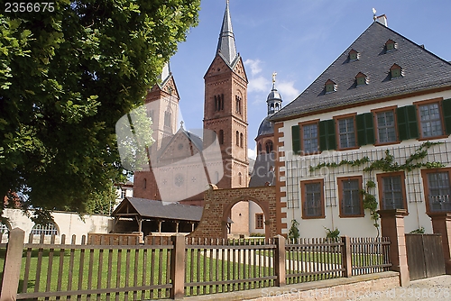 Image of monastery in the city of Seligenstadt on the Main