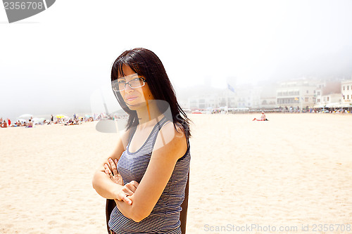 Image of Woman on the Beach