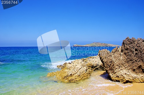 Image of Rocks and sea at Pessegueiro beach